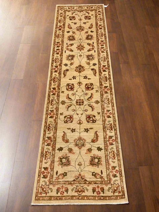 Chobi 2' 7" X 10' Handmade Wool Runner # 8793
