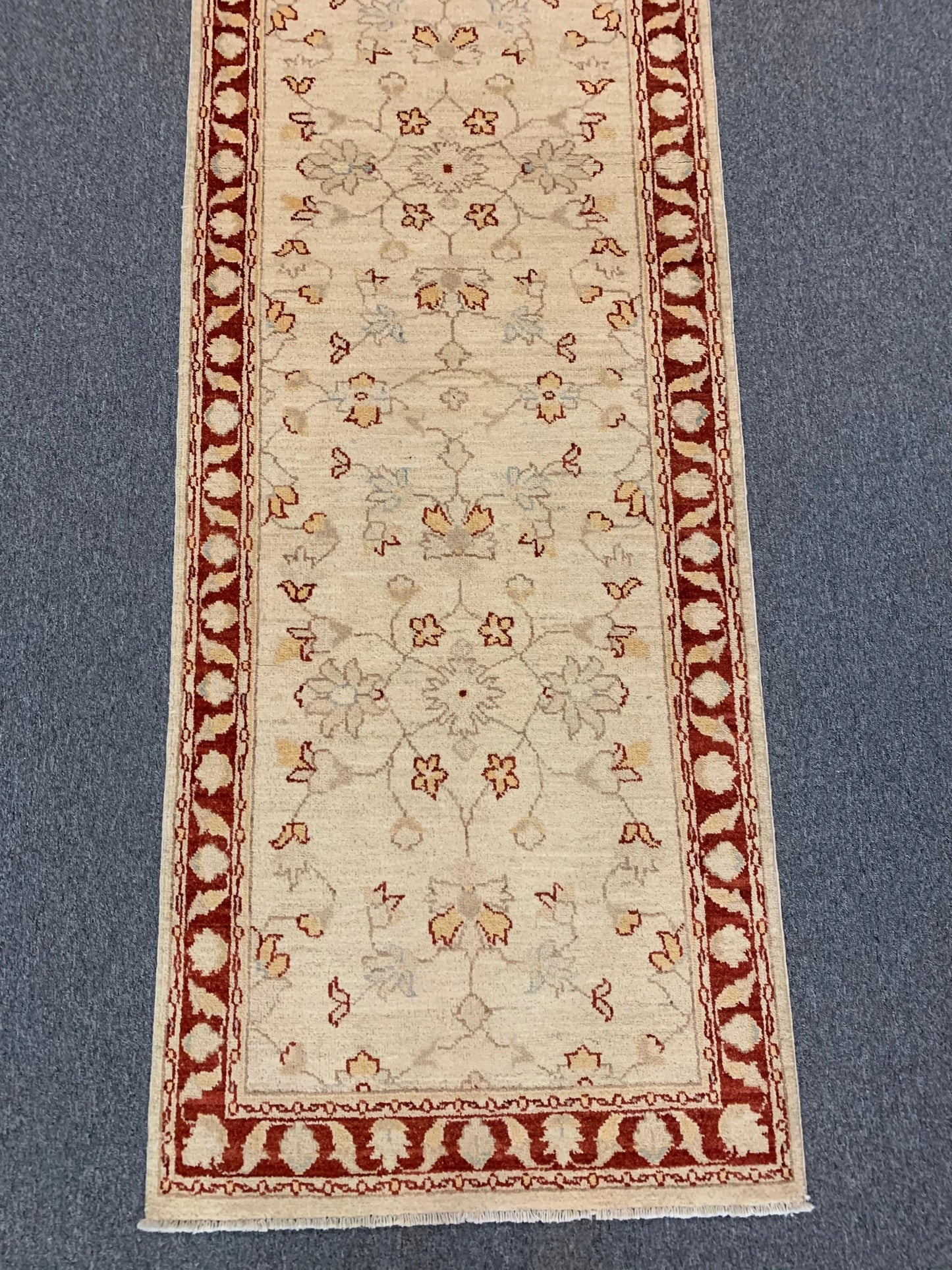 Chobi Ziegler 2' 7"X10' Handmade Wool Runner # 10286