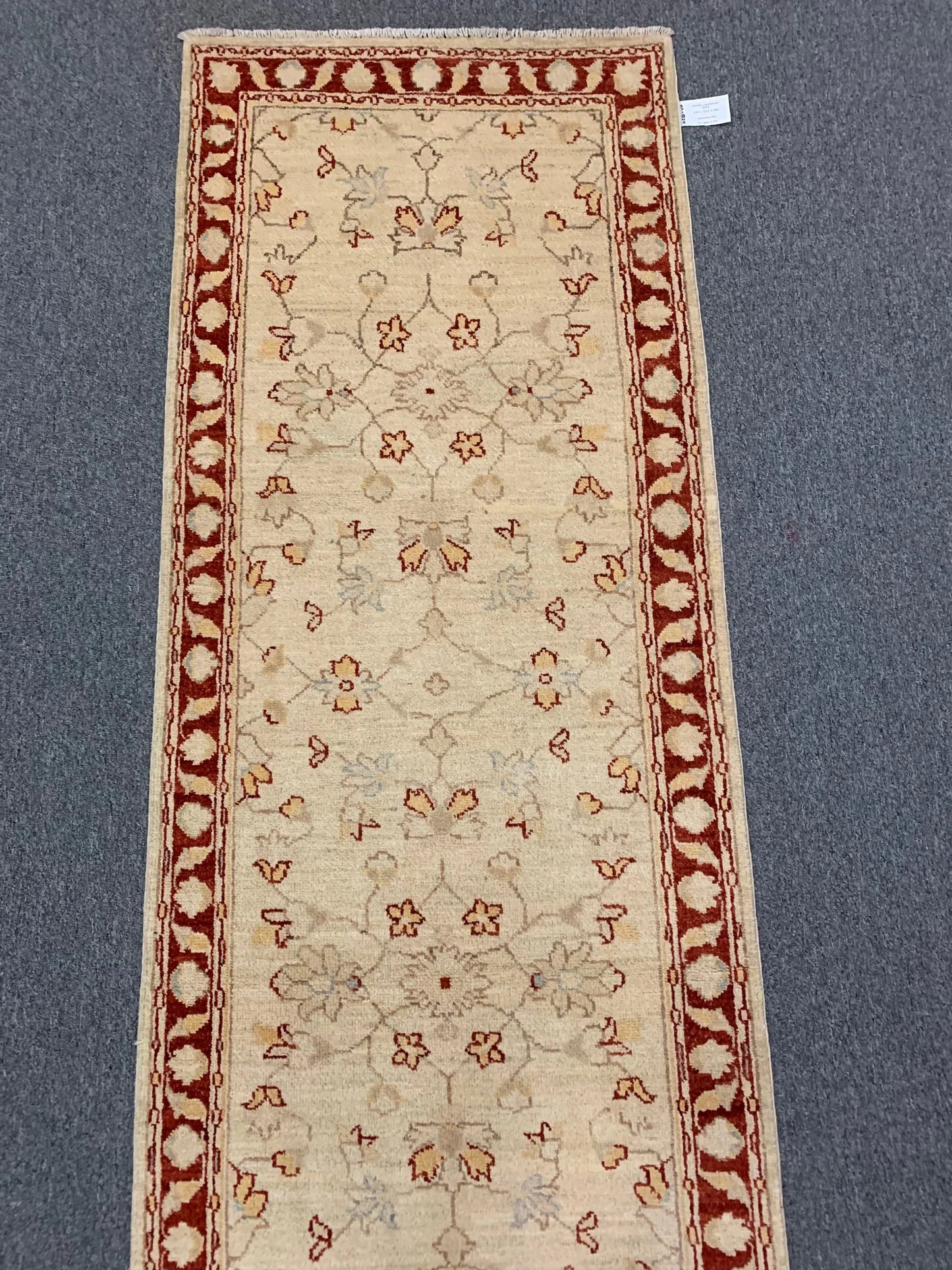 Chobi Ziegler 2' 7"X10' Handmade Wool Runner # 10286