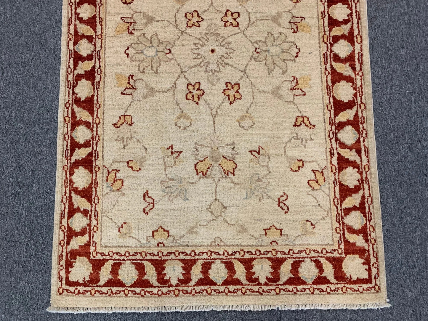 Chobi Ziegler 2' 7"X10' Handmade Wool Runner # 10286