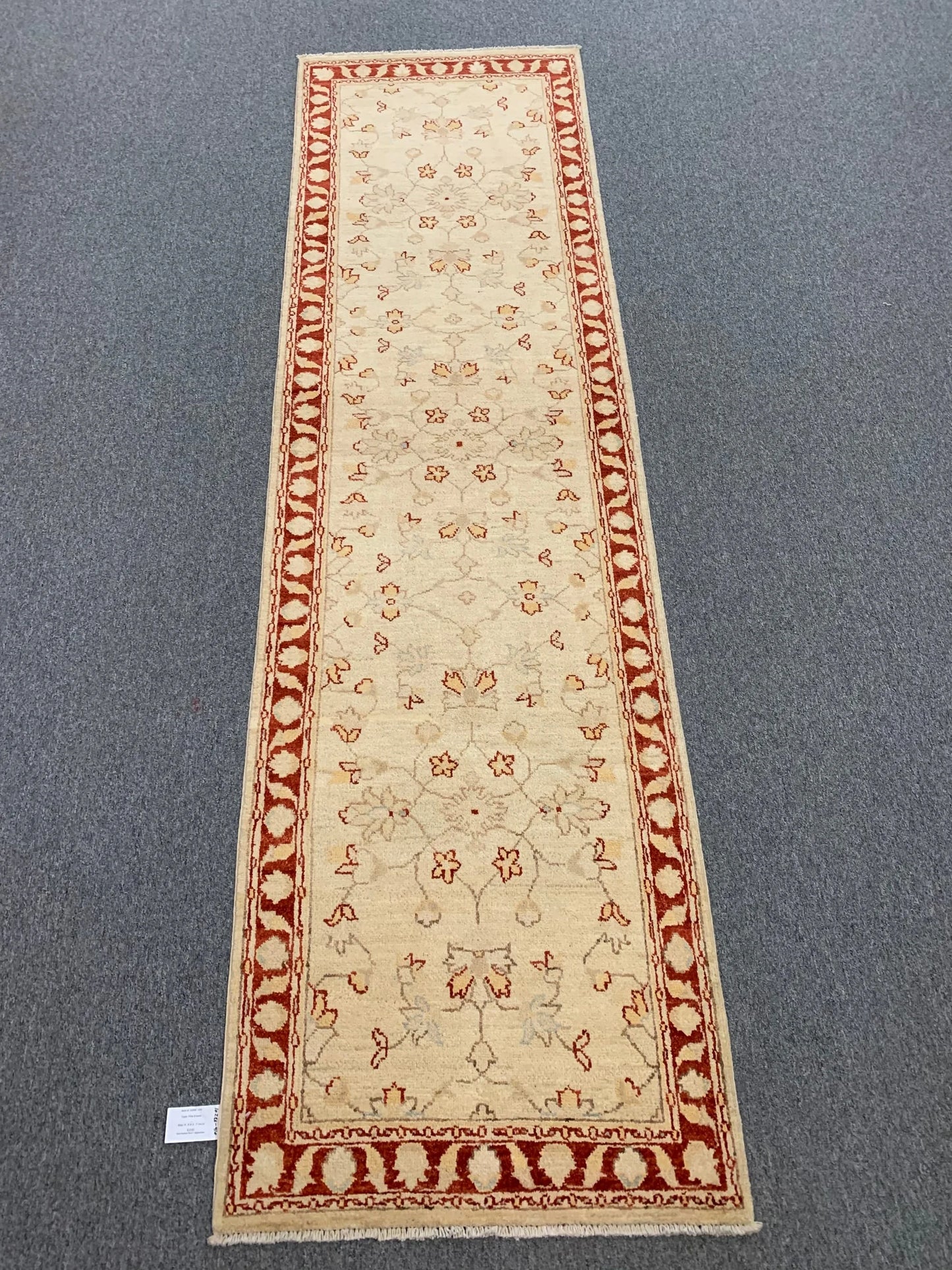 Chobi Ziegler 2' 7"X10' Handmade Wool Runner # 10286
