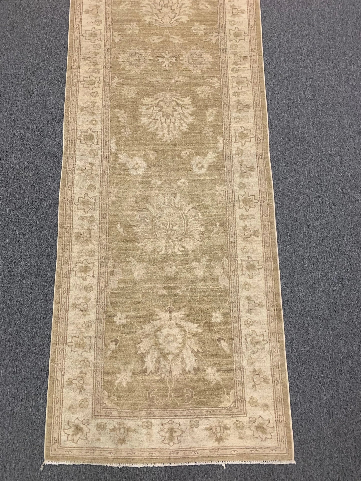 Oushak Ziegler 2' 7"X10' Handmade Wool Runner Rug # 9640