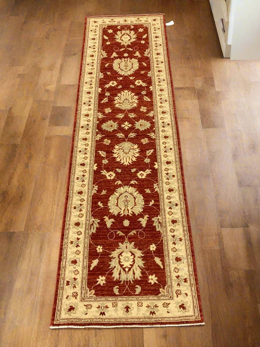 Chobi 2' 10"X10' Handmade Wool Runner Rug # 10504