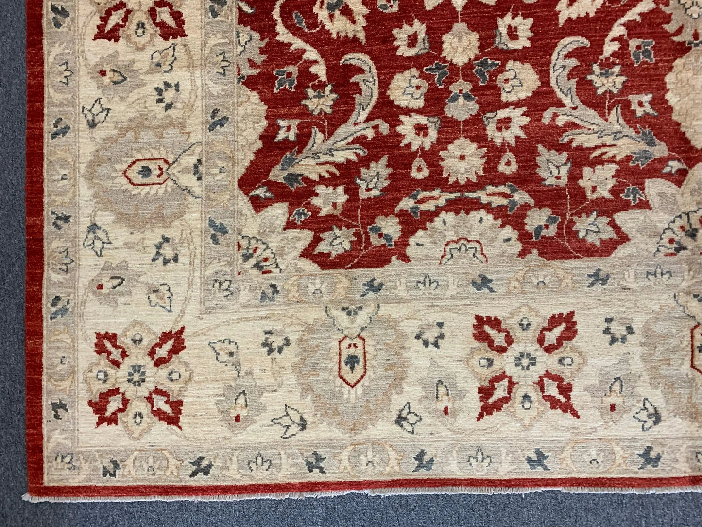 Rest/Ivory 9X12 Oushak Ziegler Handmade Wool Rug # 11130
