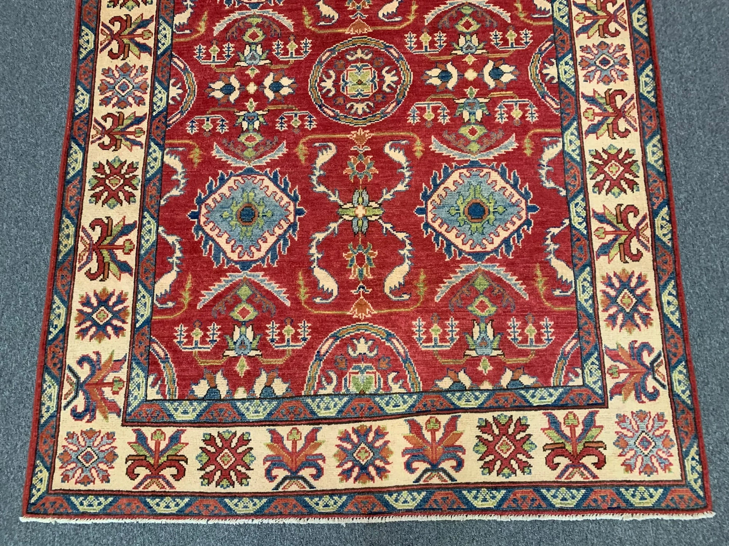 Kazak Rest 5X7 Handmade Wool Rug # 9446