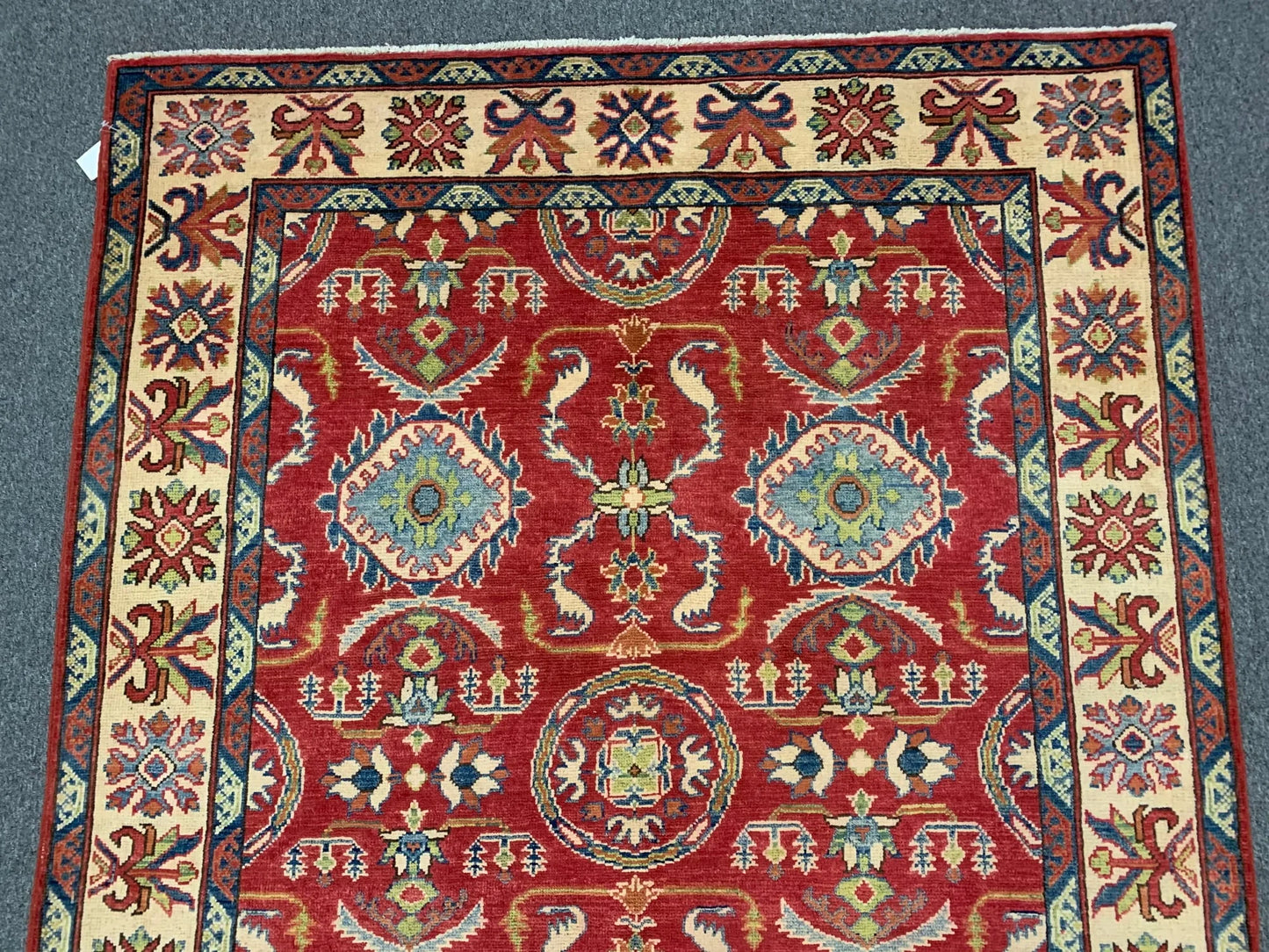 Kazak Rest 5X7 Handmade Wool Rug # 9446
