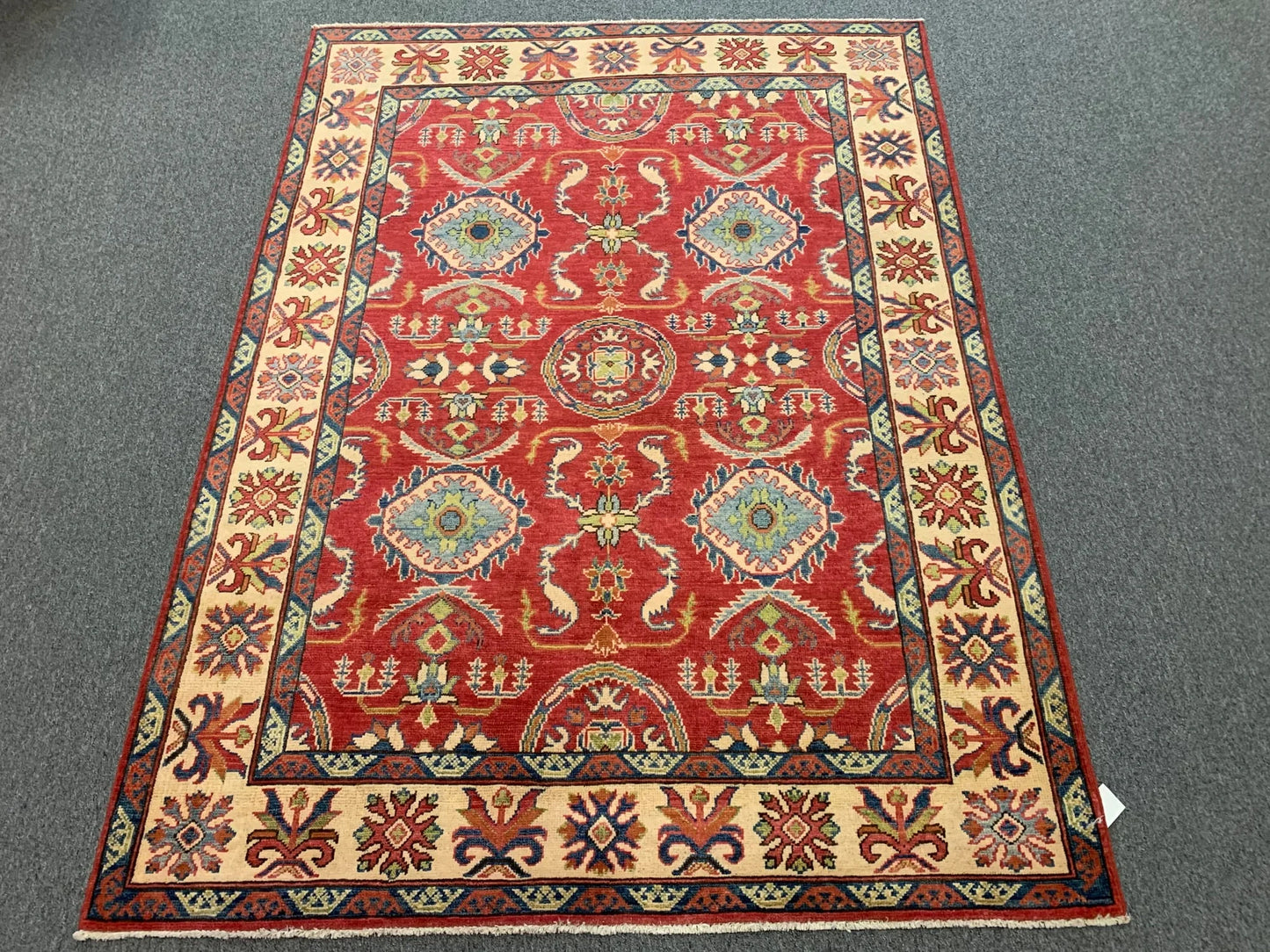 Kazak Rest 5X7 Handmade Wool Rug # 9446