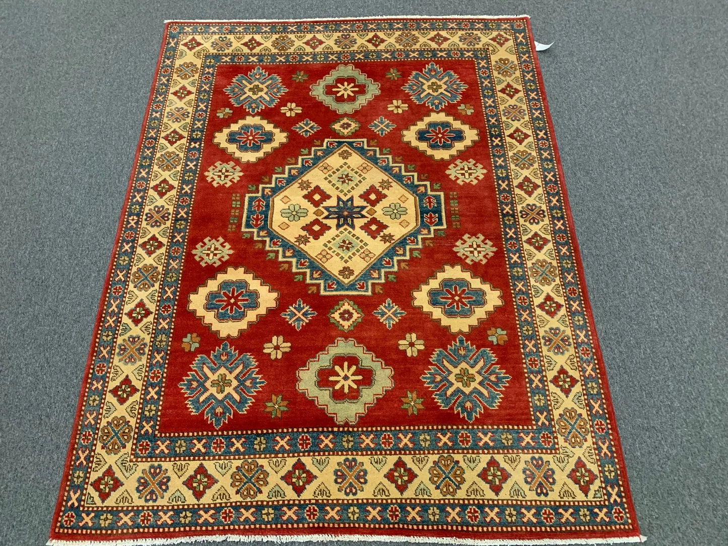 Kazak 5X7 Handmade Wool Tribal Rug # 10383