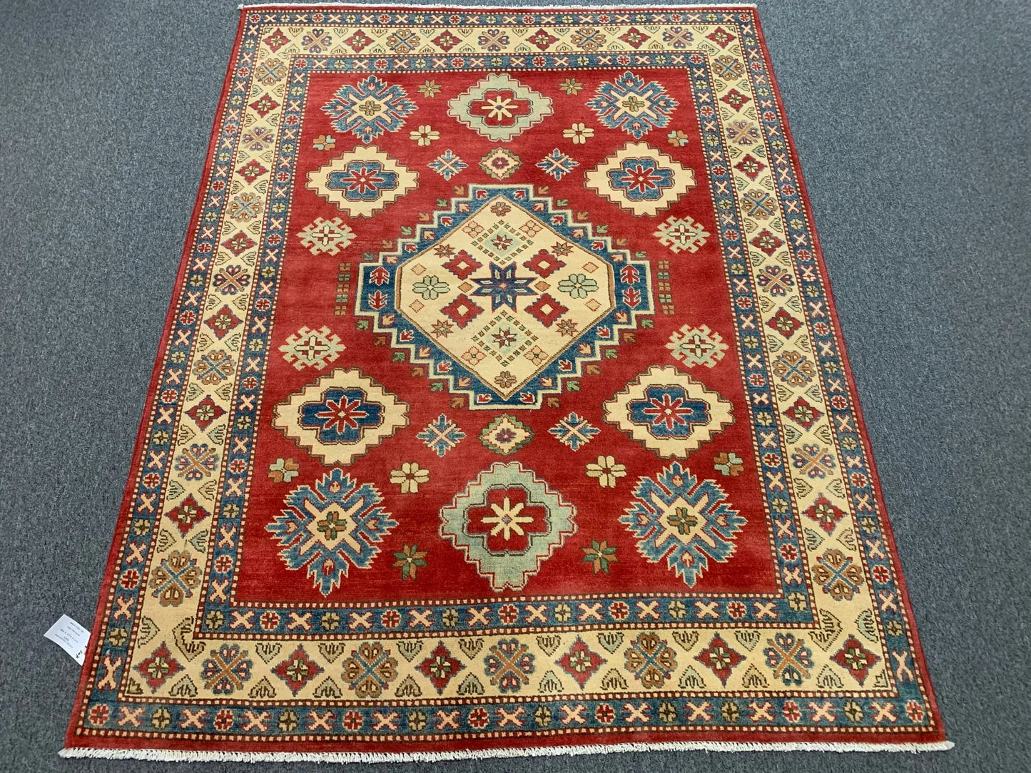 Kazak 5X7 Handmade Wool Tribal Rug # 10383