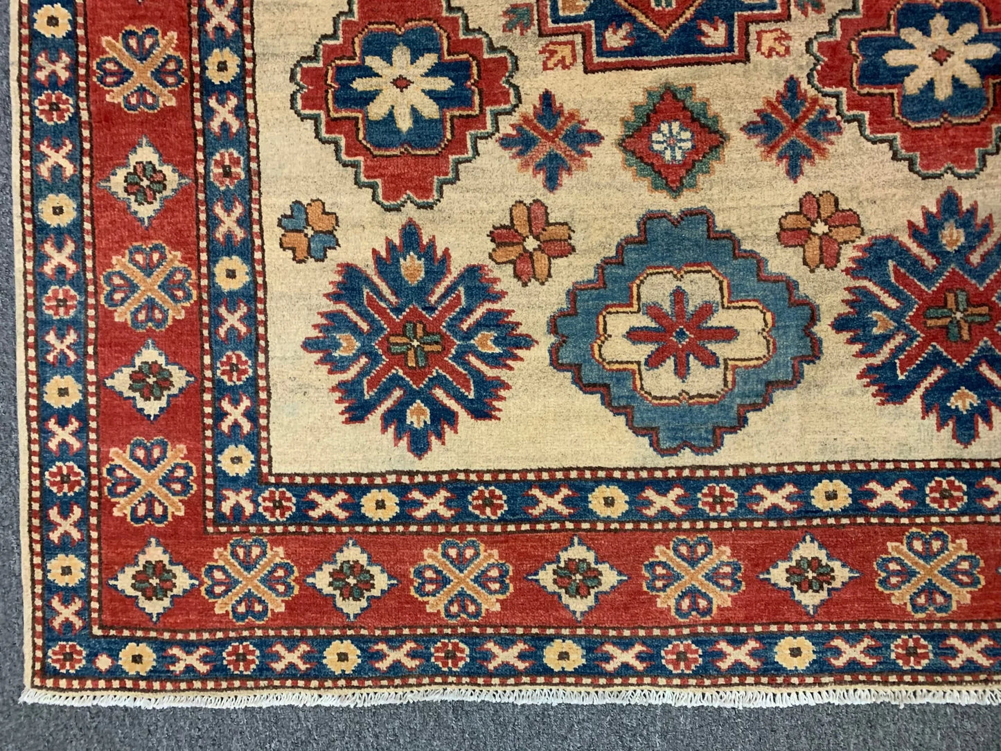 Kazak 5X7 Tribal Handmade Wool Rug # 10018