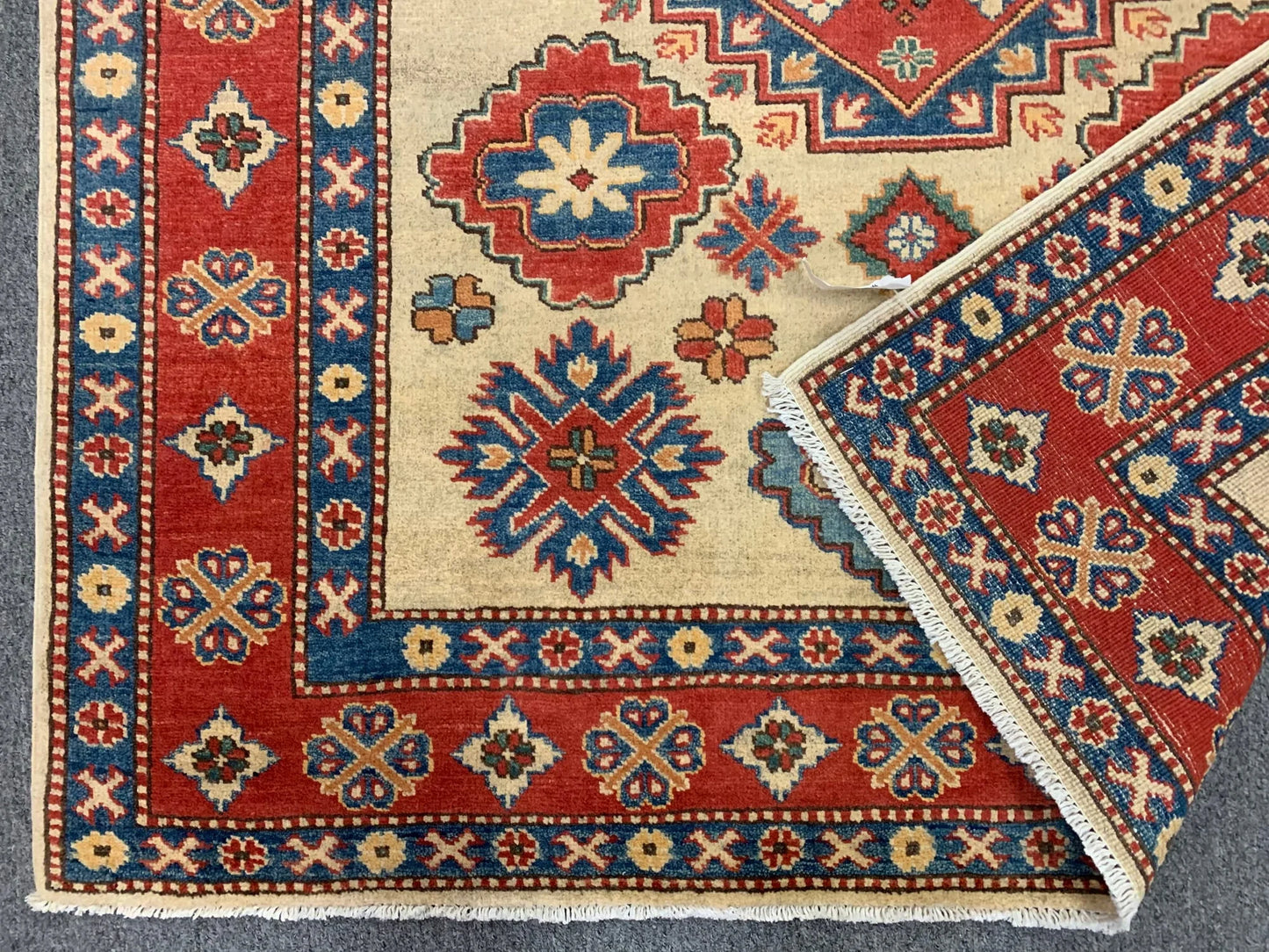 Kazak 5X7 Tribal Handmade Wool Rug # 10018