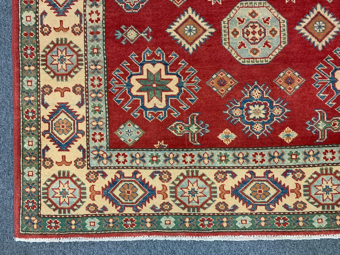 Kazak 5X7 Handmade Wool Tribal Rug # 10062