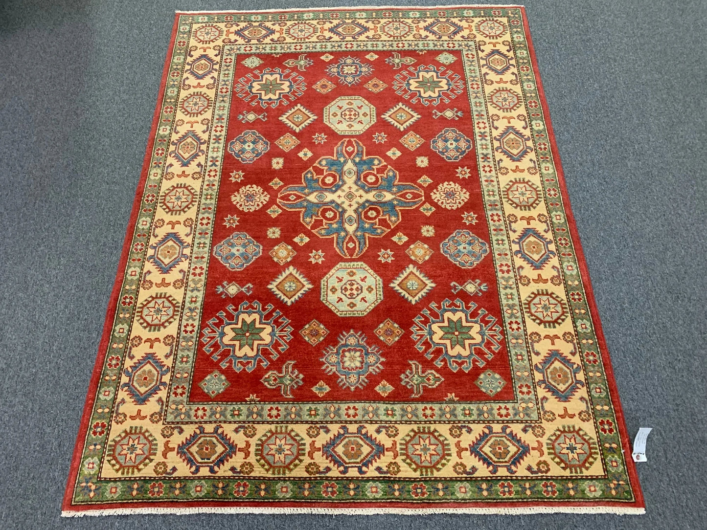 Kazak 5X7 Handmade Wool Tribal Rug # 10062