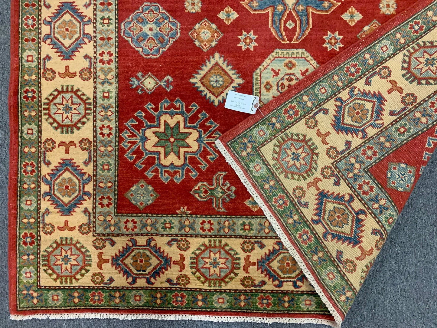 Kazak 5X7 Handmade Wool Tribal Rug # 10062