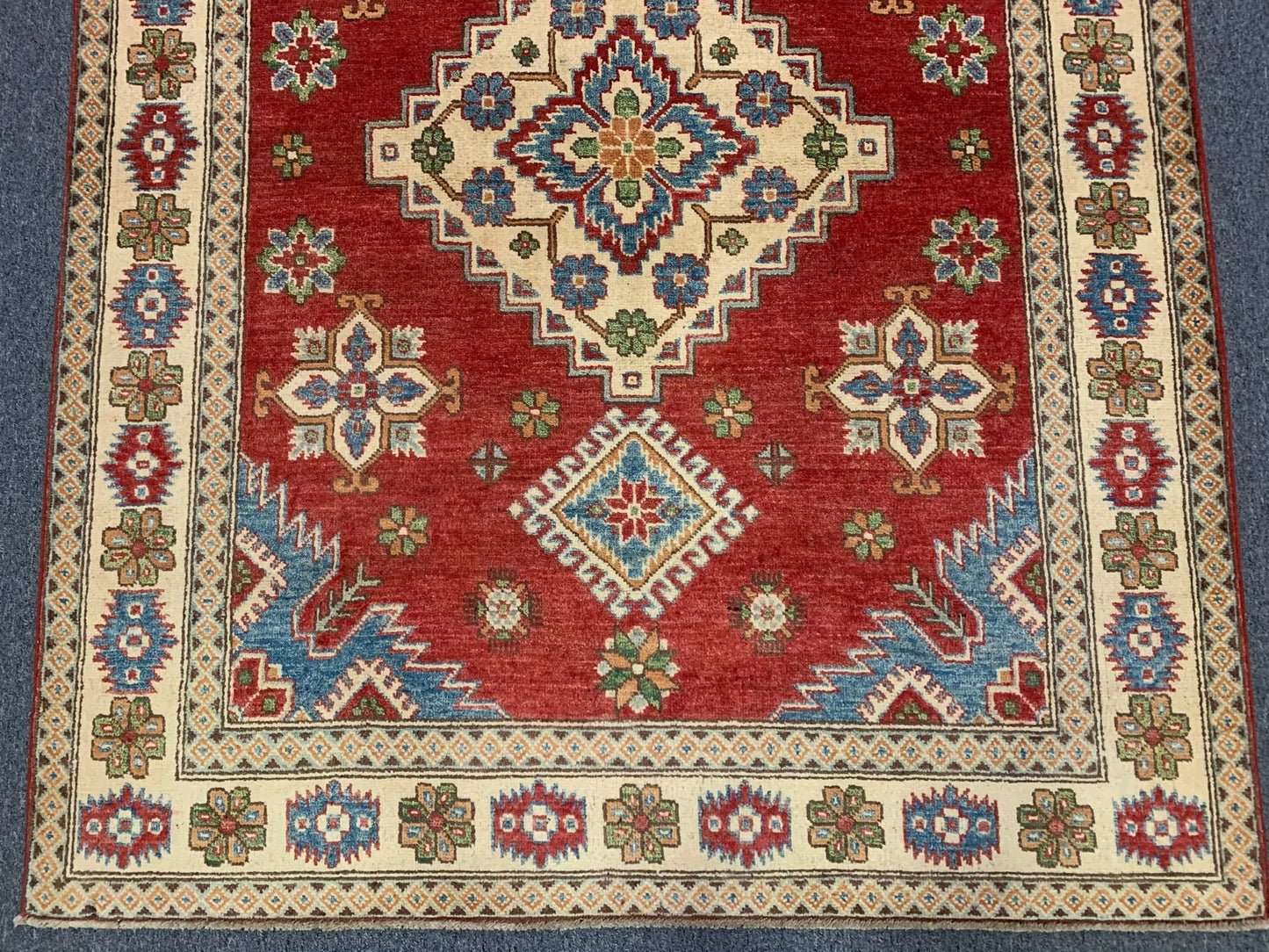 Kazak 5X7 Tribal Handmade Wool Rug # 10005