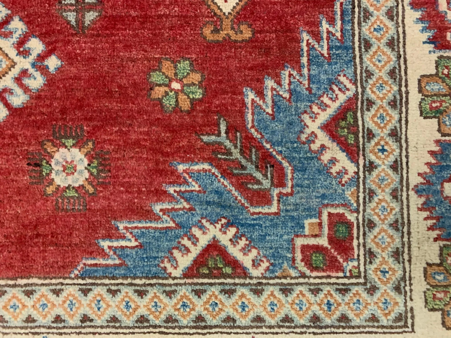 Kazak 5X7 Tribal Handmade Wool Rug # 10005