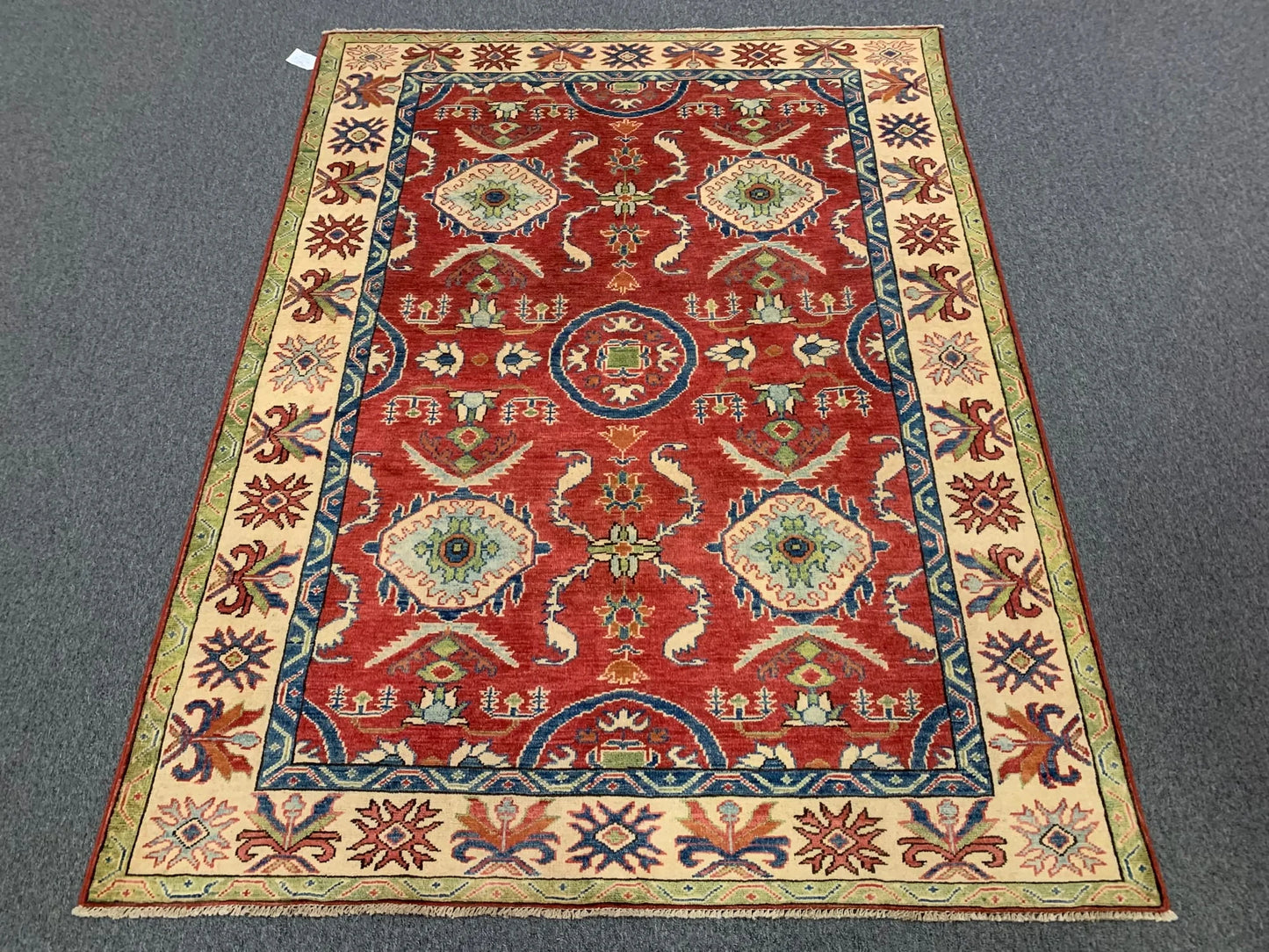 Kazak Rest 5X7 Handmade Wool Rug # 9457