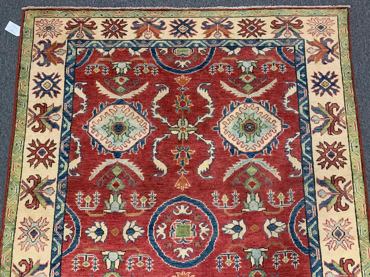 Kazak Rest 5X7 Handmade Wool Rug # 9457
