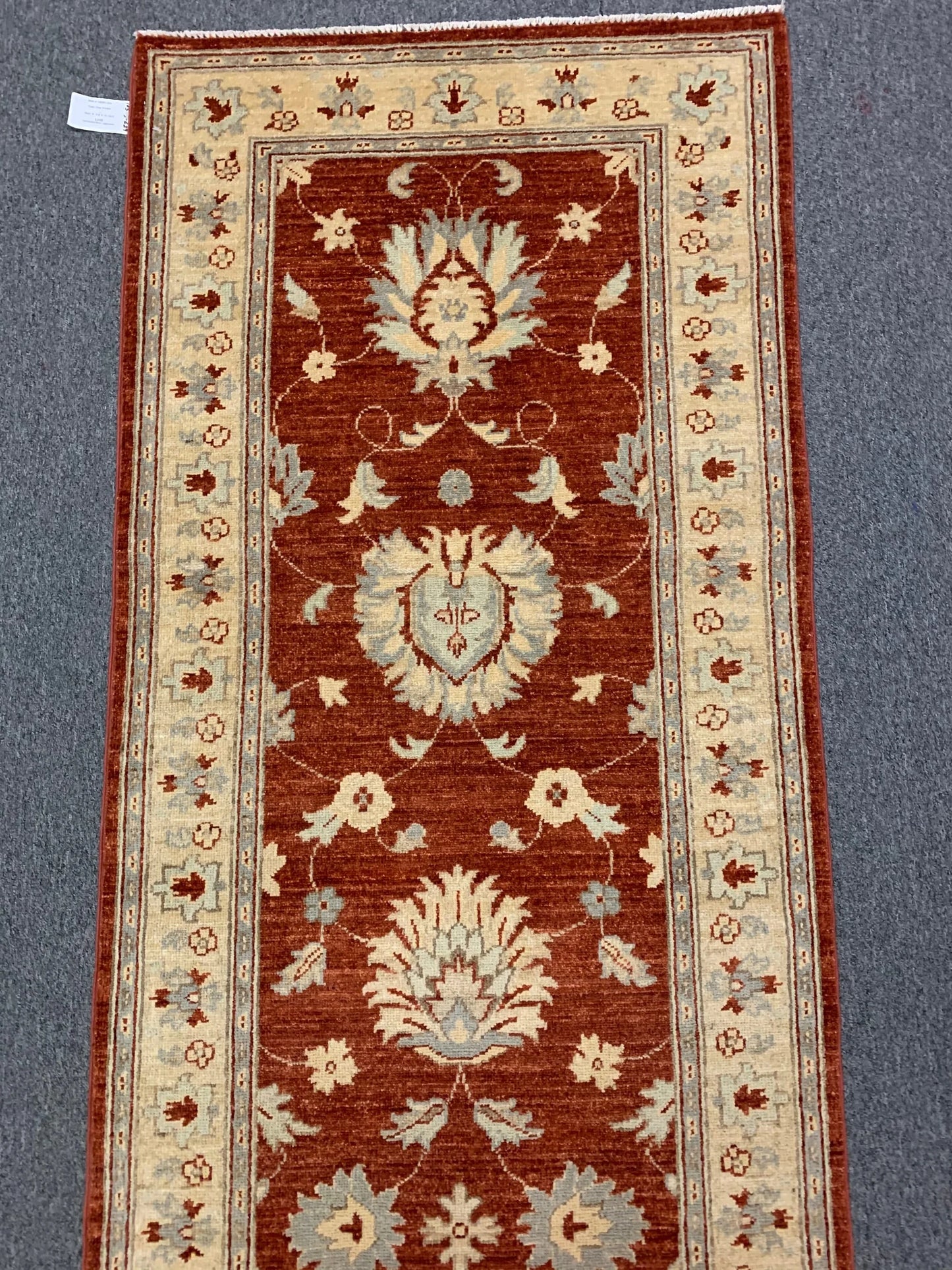 Chobi Rust 2' 9" X 10'Handmade Wool Runner # 10505