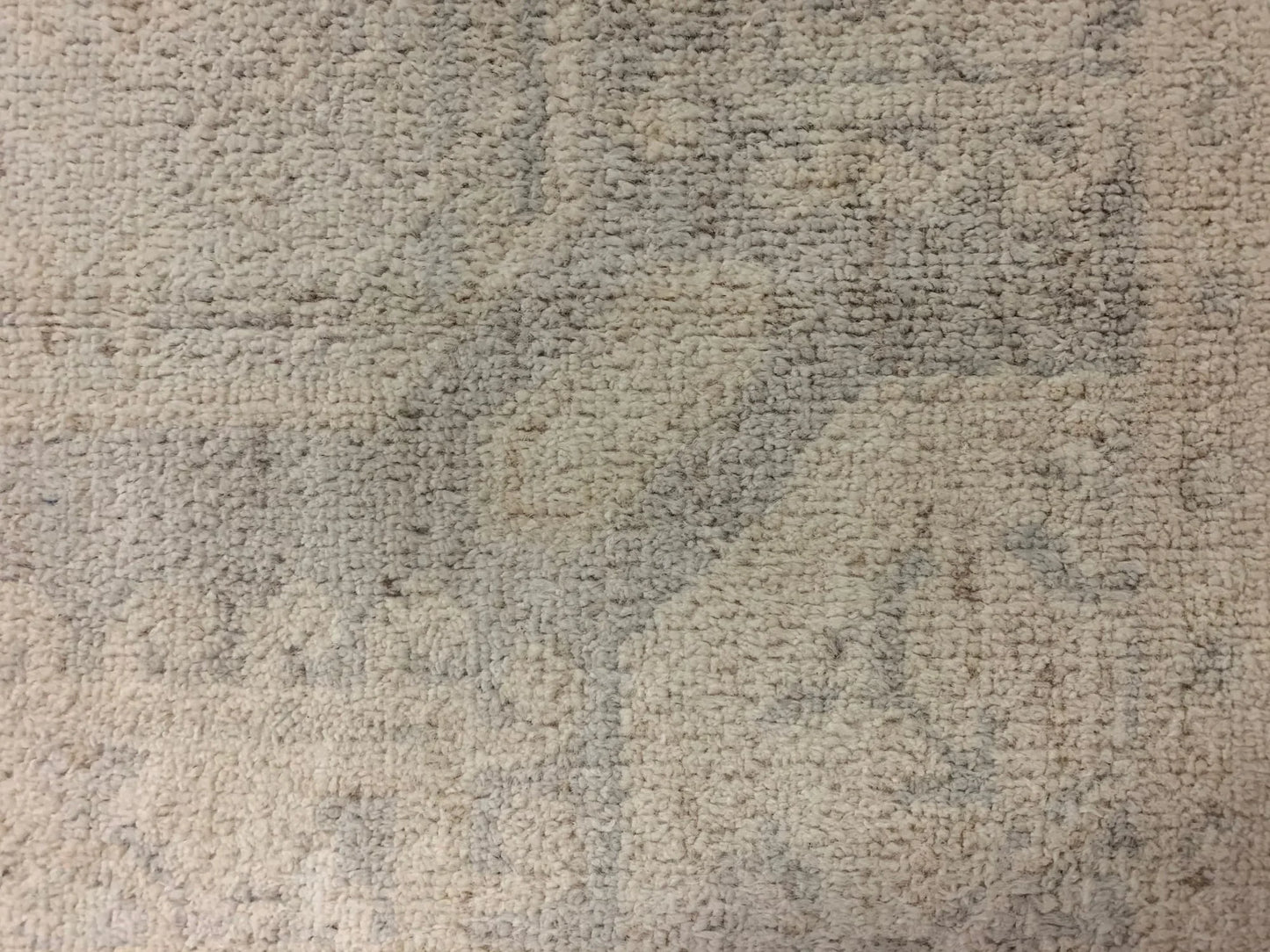 Chobi 8X10 Soft Gray/Ivory Handmade Wool Rug # 11390