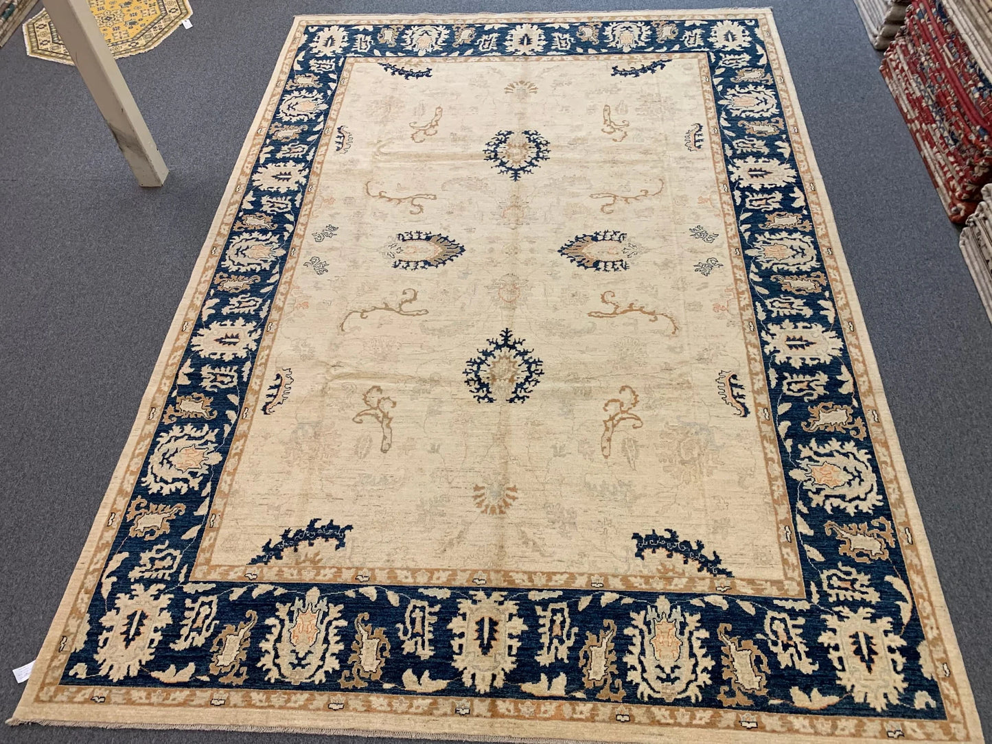 Chobi Ziegler 10X14 Handmade Wool Rug # 10528