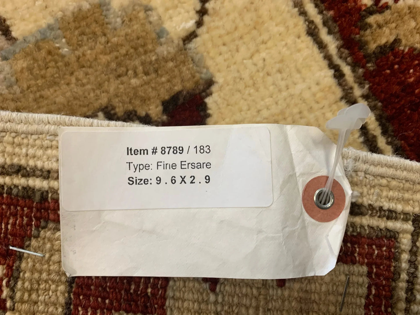 Chobi 2' 9"X10' Handmade Wool Runner Rug # 8789