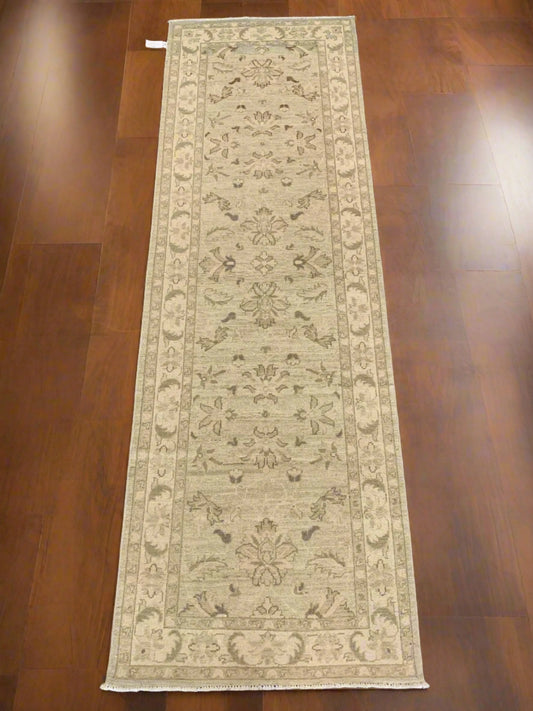 Chobi 2' 8"X8' Handmade Wool Runner # 9824