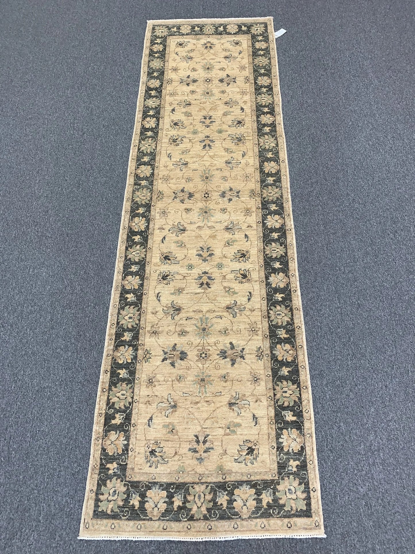 Runner Chobi 2' 9"X10' Handmade Wool Rug # 10538