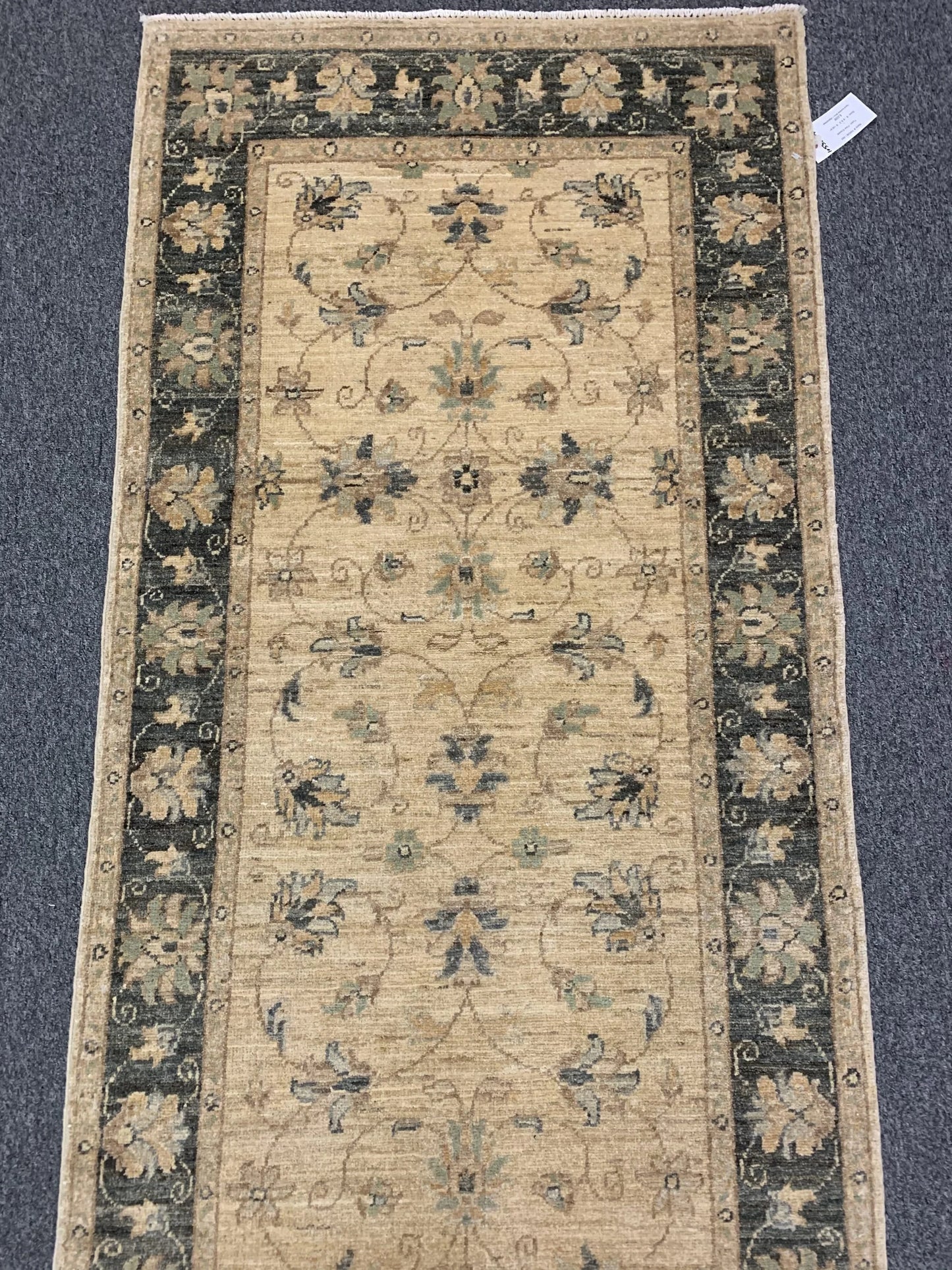 Runner Chobi 2' 9"X10' Handmade Wool Rug # 10538