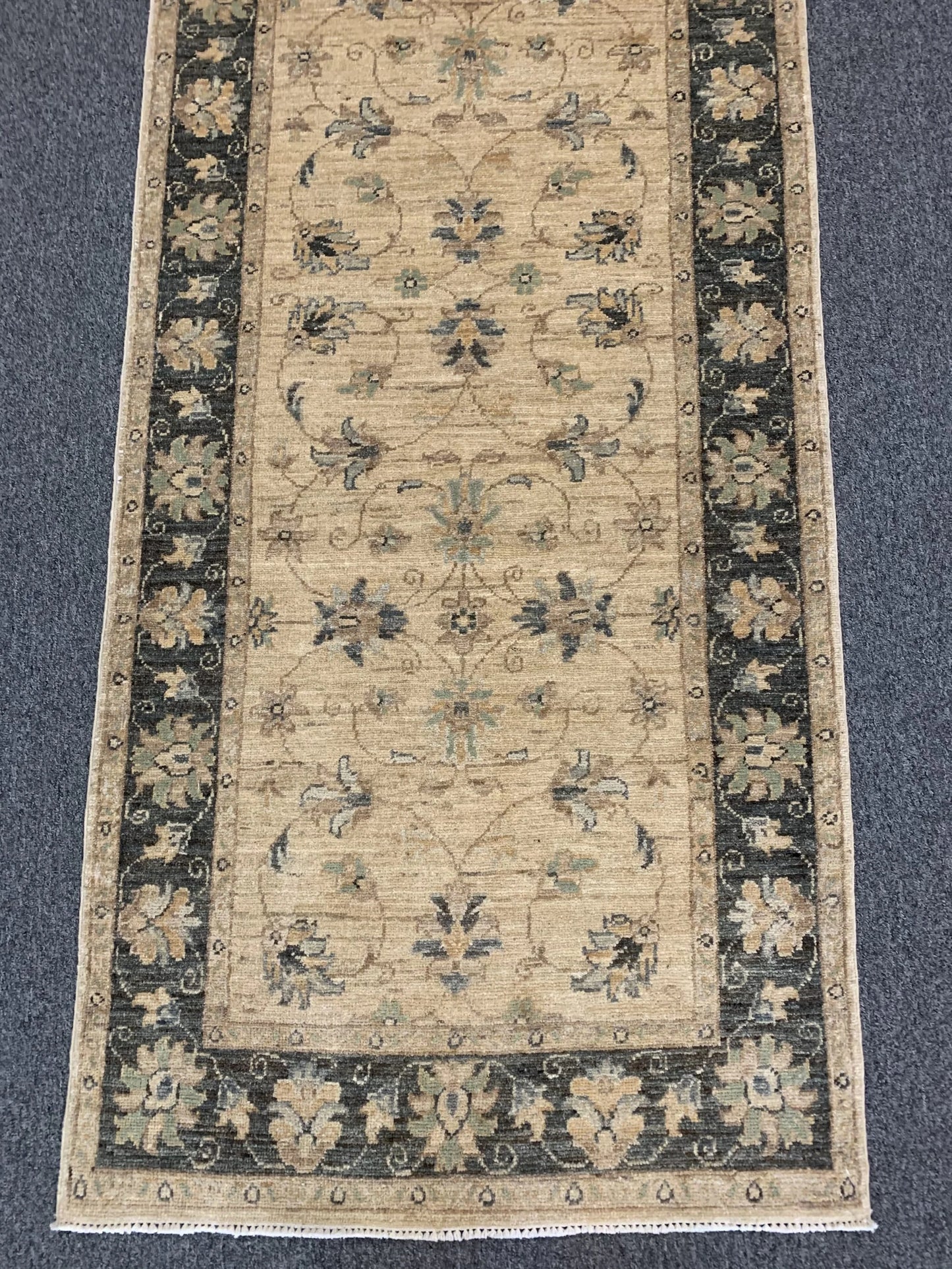 Runner Chobi 2' 9"X10' Handmade Wool Rug # 10538