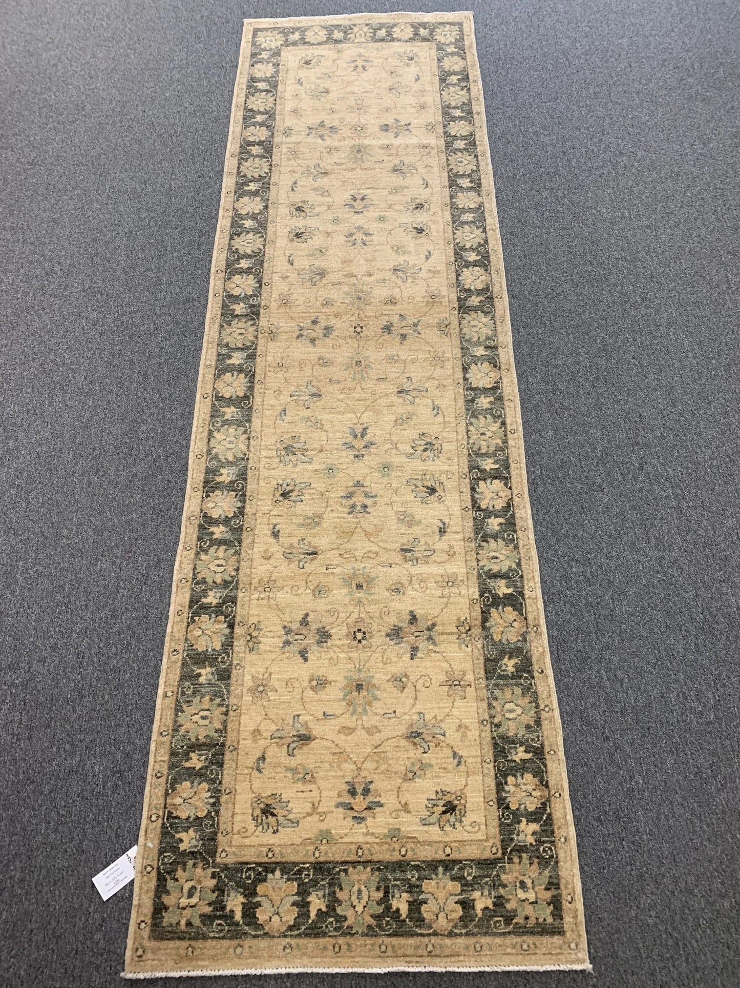Runner Chobi 2' 9"X10' Handmade Wool Rug # 10538
