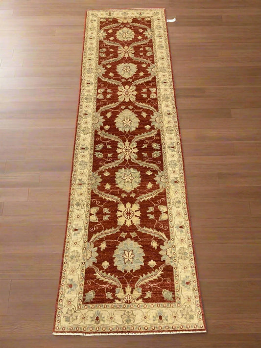 Chobi 2' 8"X10' Handmade Wool Runner # 10540