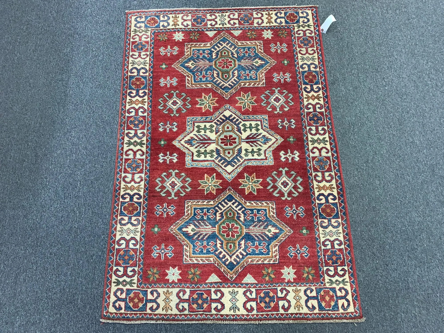 3' X 5' Fine Kazak Handmade Wool Rug # 10152