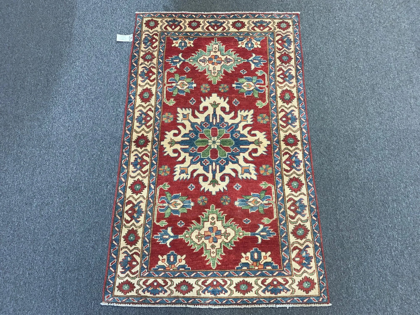 3' X 5' Fine Kazak Handmade Wool Rug # 10154