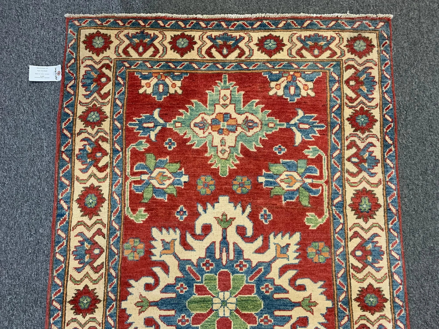 3' X 5' Fine Kazak Handmade Wool Rug # 10154