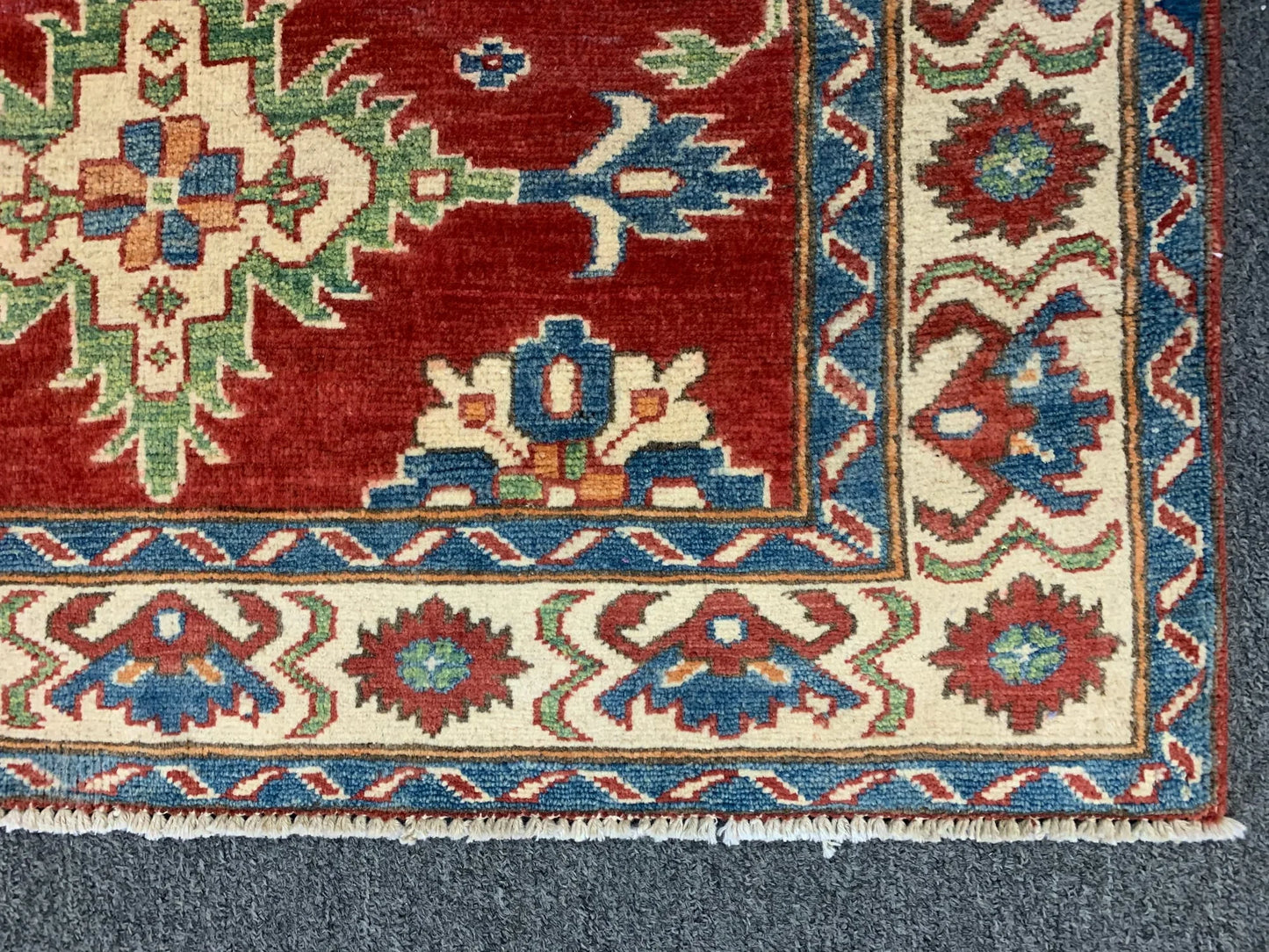 3' X 5' Fine Kazak Handmade Wool Rug # 10154