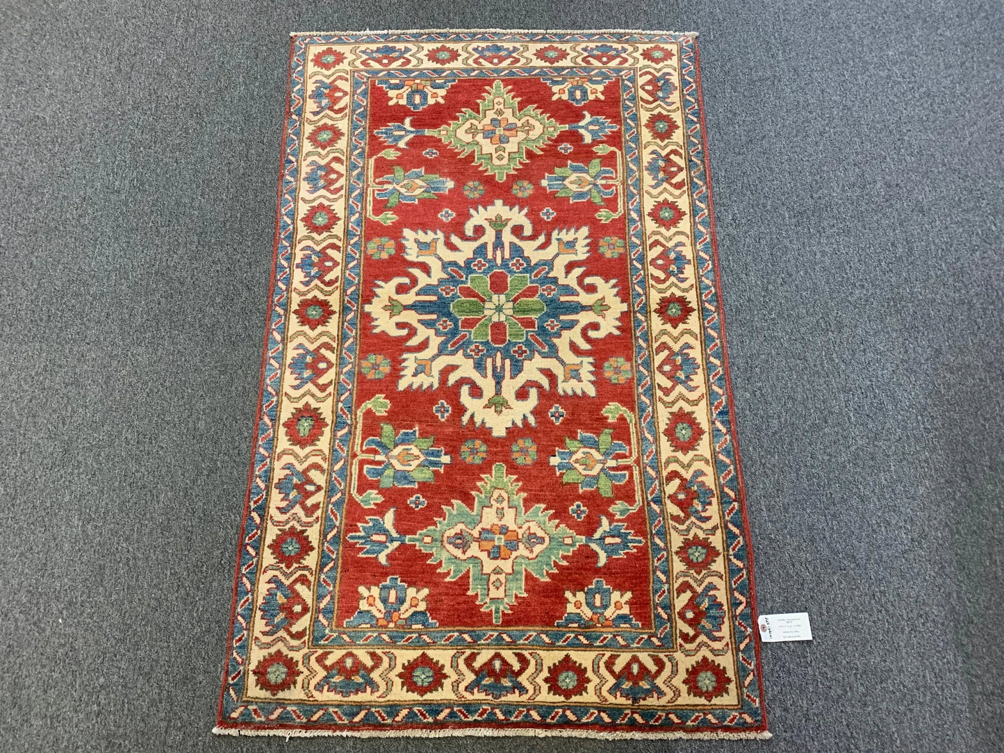 3' X 5' Fine Kazak Handmade Wool Rug # 10154