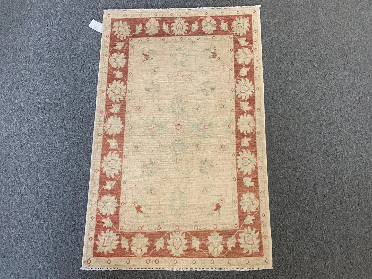 Oushak Chobi 3X4 Handmade Wool Rug # 9631