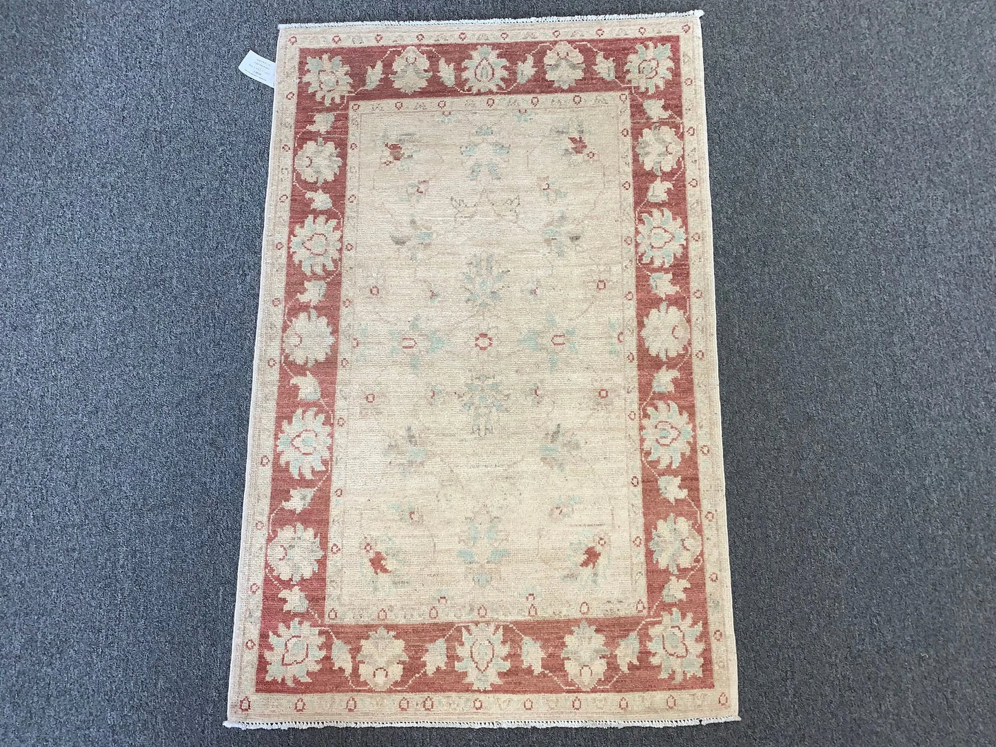 Oushak Chobi 3X4 Handmade Wool Rug # 9631