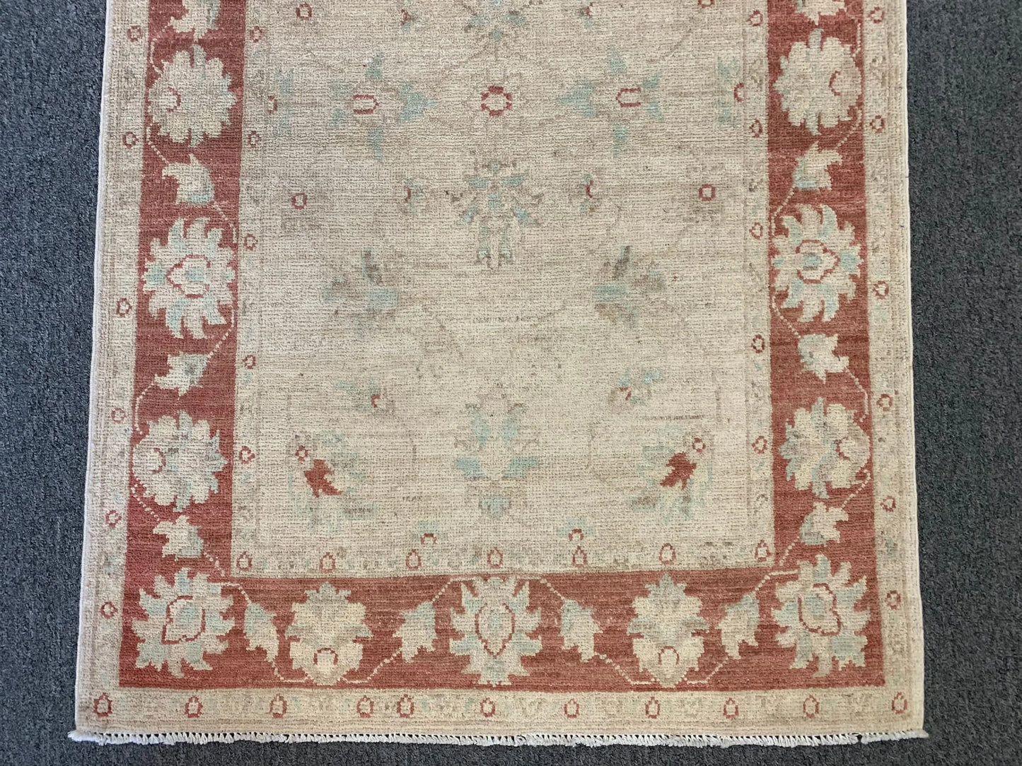 Oushak Chobi 3X4 Handmade Wool Rug # 9631