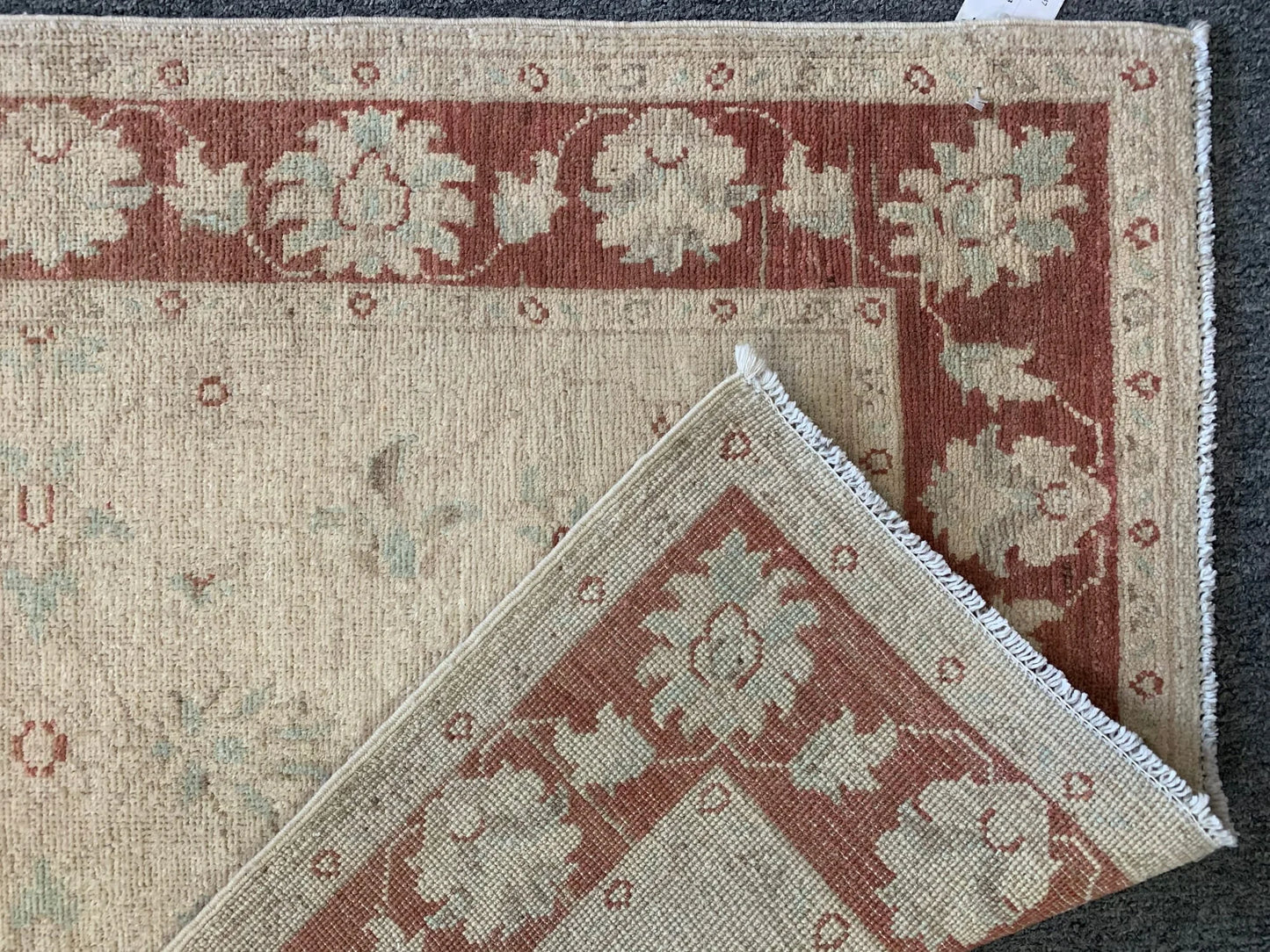 Oushak Chobi 3X4 Handmade Wool Rug # 9631