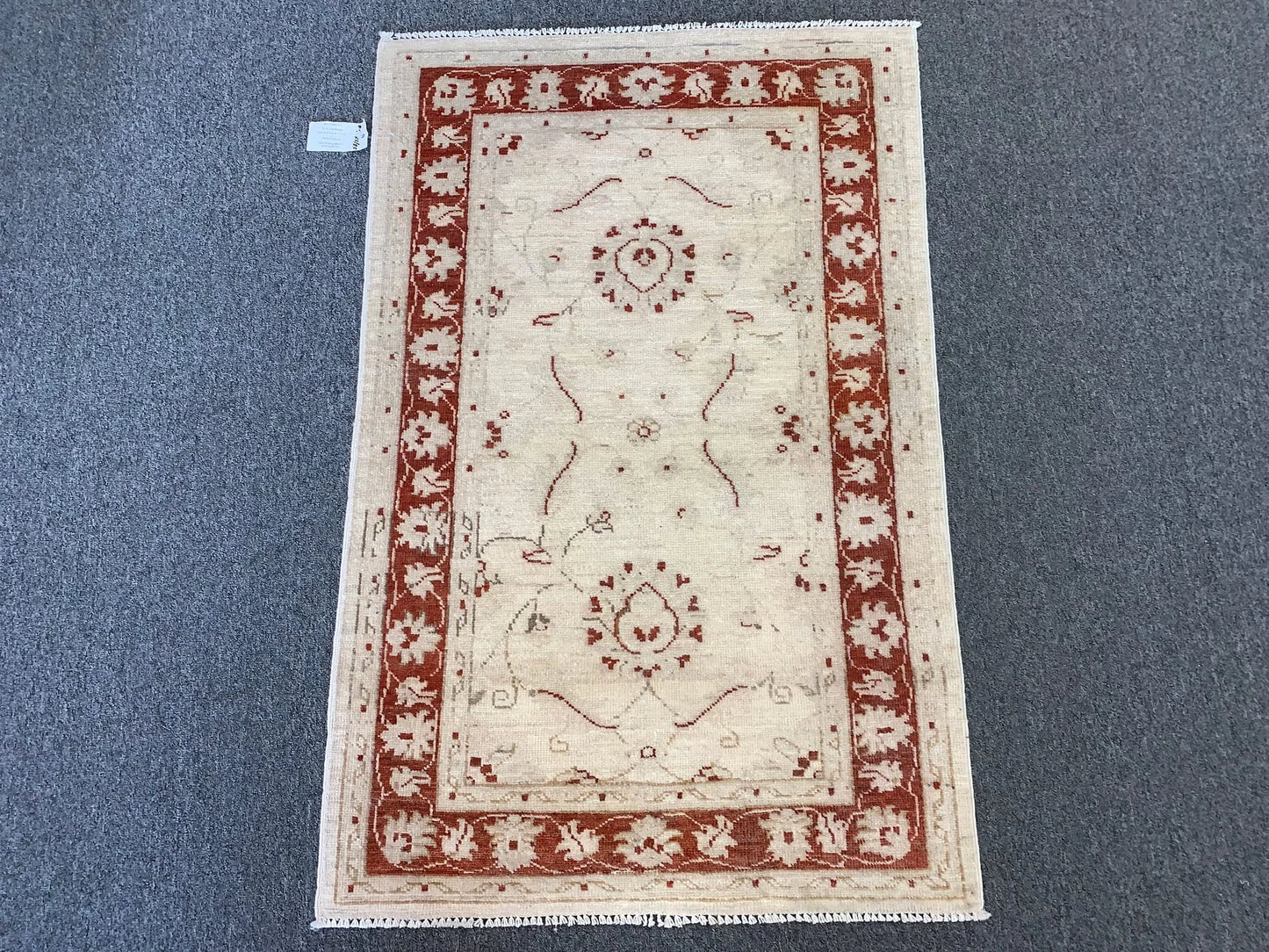 Oushak Chobi 3X4 Handmade Wool Rug # 9283