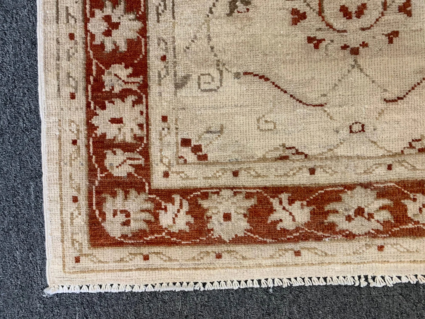 Oushak Chobi 3X4 Handmade Wool Rug # 9283