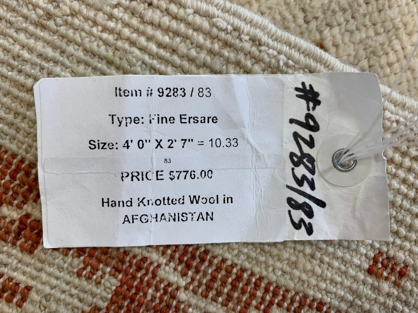 Oushak Chobi 3X4 Handmade Wool Rug # 9283