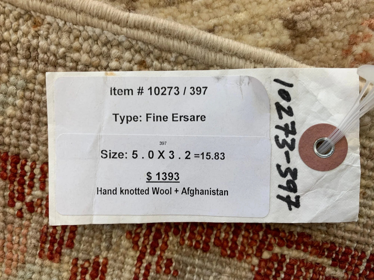 3X5 Oushak Ziegler Handmade Wool Rug # 10273