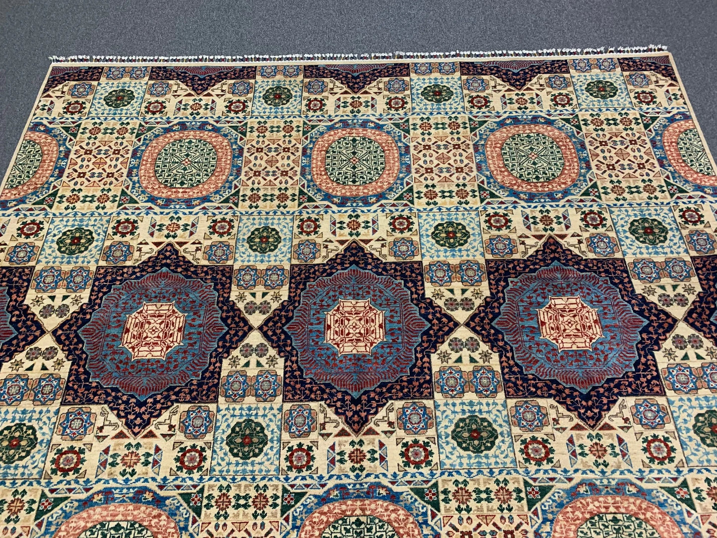 Mamluk Multicolor 10X14 Handmade Wool Rug # 11256