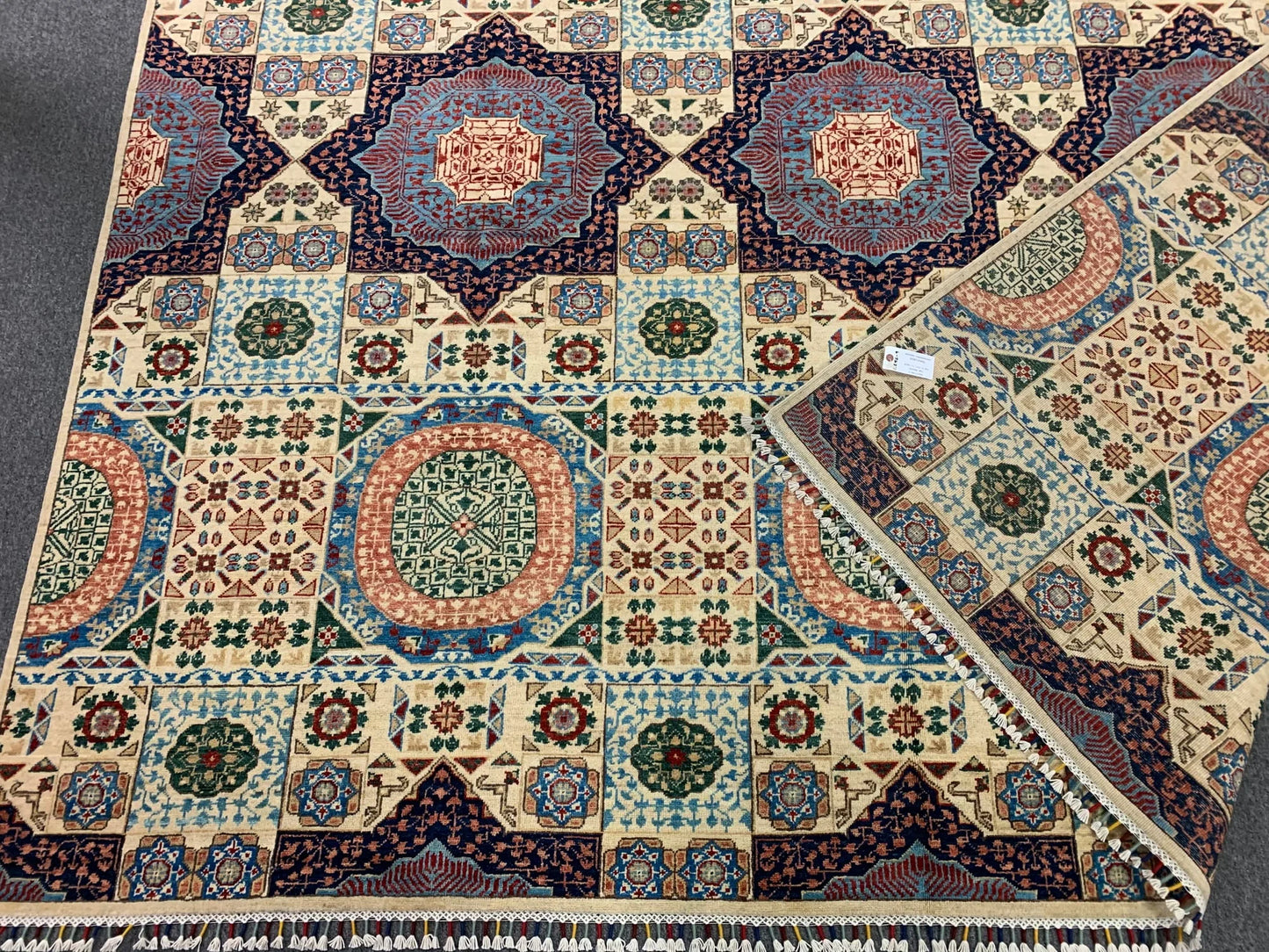 Mamluk Multicolor 10X14 Handmade Wool Rug # 11256