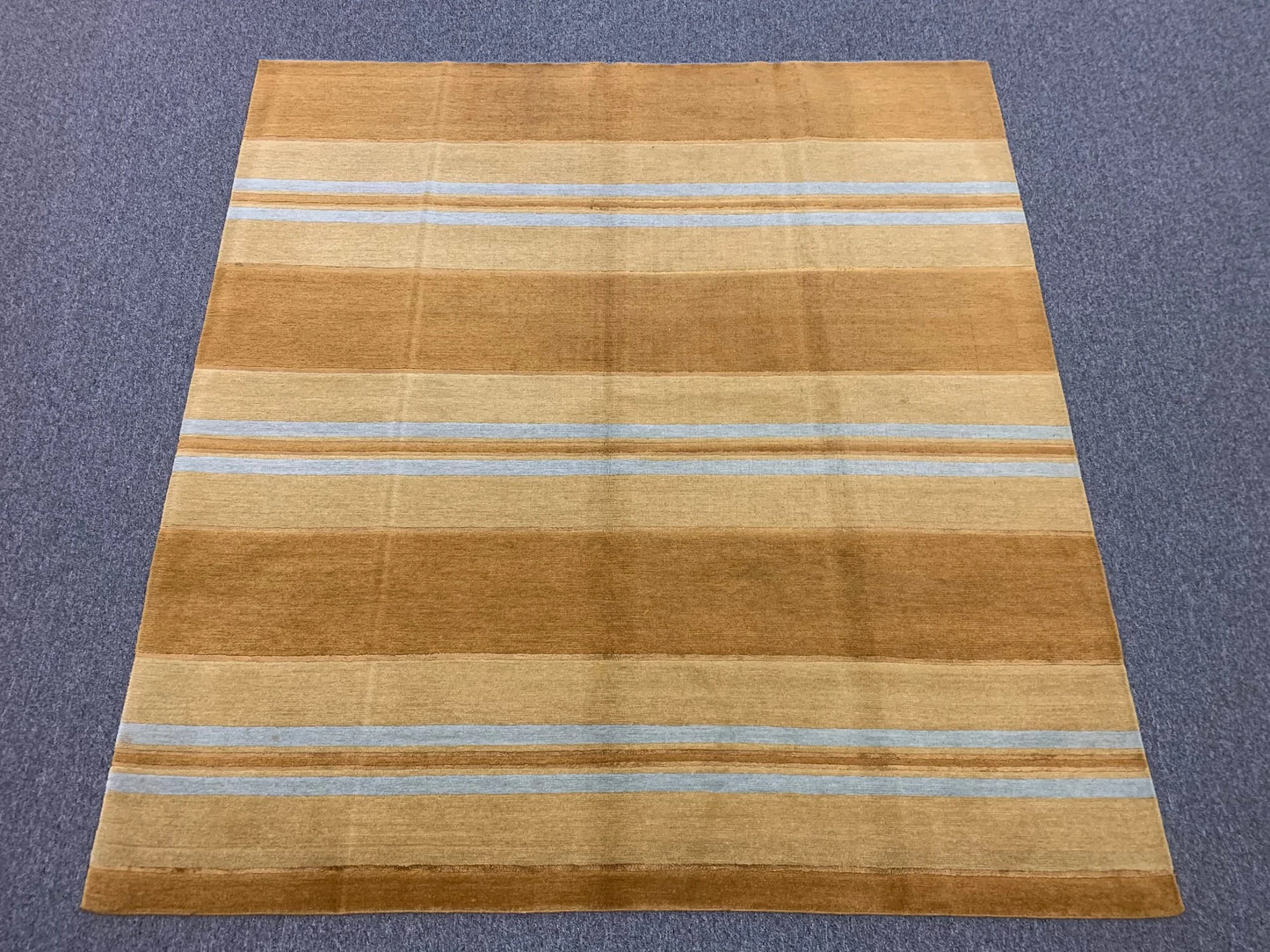 6′ X 6′ Tibetan Contemporary Handmade Wool & Silk Rug