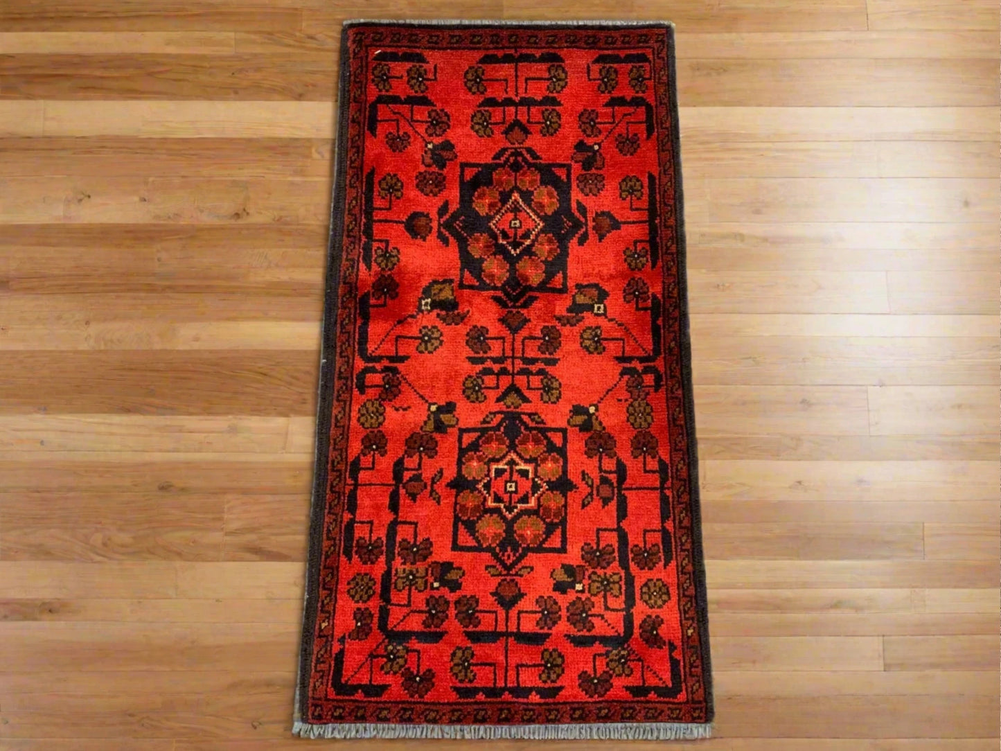 2 X 4 Khall Tribal Handmade Wool Rug # 12400