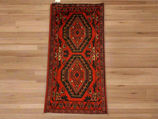 2X4 Khall Tribal Handmade Wool Rug # 12330